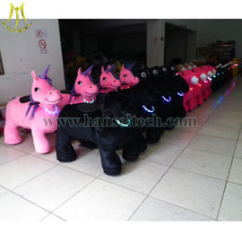 Hansel coin operated rechargeable battery walking animal happy rider toys on wheel supplier