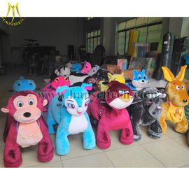 Hansel coin operated rechargeable battery walking animal happy rider toys on wheel supplier