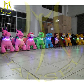 Hansel 4 Wheels Bicycle Toy Led Wheel Animation Plush Riding Animals Animal Rides supplier