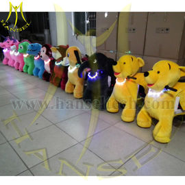 Hansel coin operated plush motorized riding animals coin operated animal scooters in mall supplier