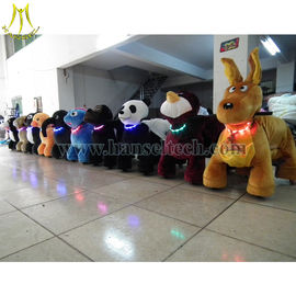 Hansel 2016 high quality Green Dinosaur Animal Ride Plush Animal Electric Scooter Electric Walking Animal supplier