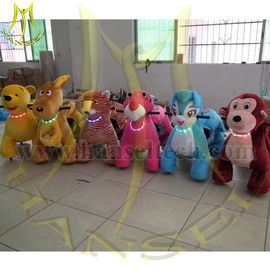 Hansel 2016 chinese game rental sale push ride on plush toys girls electric ride on animals for kids supplier