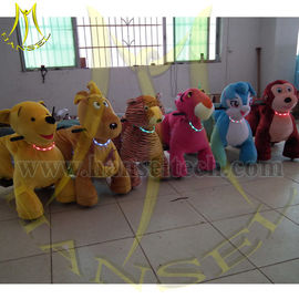 Hansel 2016 chinese game rental sale push ride on plush toys girls electric ride on animals for kids supplier