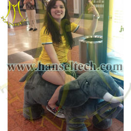 Hansel Indoor Playground Equipment Walking Plush Horse Animals Toy Ride On Furry Animals supplier