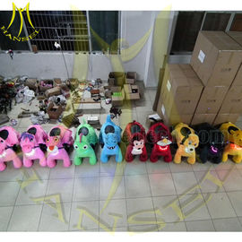 Hansel Best selling plush material coin operated rental electric animal rides for sale supplier