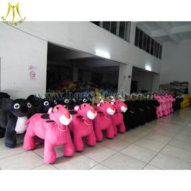 Hansel Best selling plush material coin operated rental electric animal rides for sale supplier