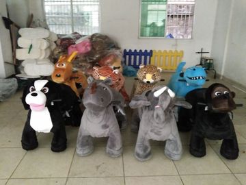 Hansel Best selling Guangzhou Mechanical Animal Ride Plush Toys On Wheels Stuffed Animal Rides supplier