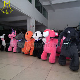 Hansel Hot Sale 12v Battery Plush Animal Rides For Mall Zippy Pets Rides supplier
