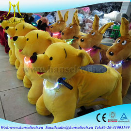 Hansel Hot sale battery operated walking animal rides plush animal scooters for mall supplier