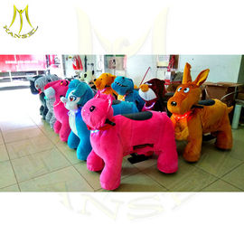 Hanseltech ride on animal unicorn plush animal battery car on wheels supplier