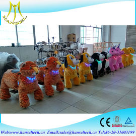 Hansel kids riding in the mall coin operated electric motorized animal plush rides supplier