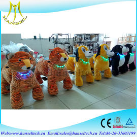 Hansel high quality CE plush motorized riding coin operated animal cars supplier