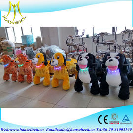 Hansel high quality coin operated plush electric animal kiddie cars supplier