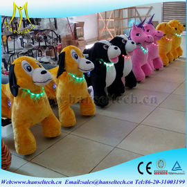 Hansel high quality plush electric amusement rides animal coin operated toys supplier