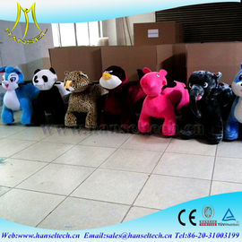 Hansel high quality plush electric amusement rides animal coin operated toys supplier