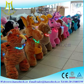 Hansel high quality motor animal plush zoo animal scooter kids ride on toys at mall supplier