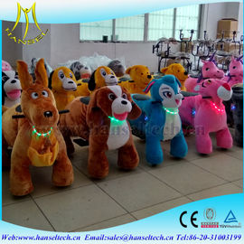 Hansel hot selling cheap amusement fun indoor plush animal electric scooter supplier