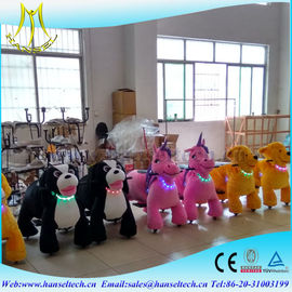 Hansel children and adult can drive coin operated plush animal happy rideable horse toys supplier