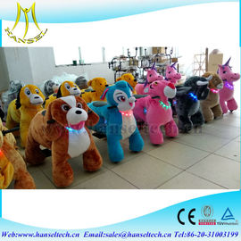 Hansel children and adult can drive coin operated plush animal happy rideable horse toys supplier