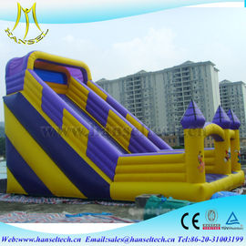 Hansel top selling china outdoor use inflatable bouncer slide soft play equipment supplier