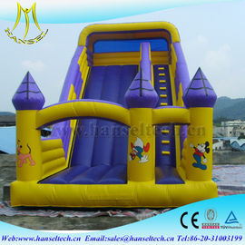 Hansel top selling china outdoor use inflatable bouncer slide soft play equipment supplier