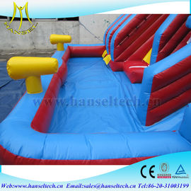 Hansel hot selling children entertainment soft play area with inflatable water slide supplier