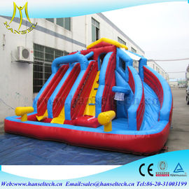 Hansel hot selling children entertainment soft play area with inflatable water slide supplier