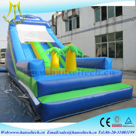 Hansel hot children game equipment inflatable fun park with bouncer jumping slide supplier