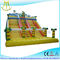 Hansel attractive kids amusement park games inflatable climbing wall with slide supplier