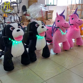Hansel battery operated elephant toy baby horse rider kid animal plush rider coin operated rides for sale supplier