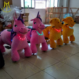 Hansel battery operated elephant toy baby horse rider kid animal plush rider coin operated rides for sale supplier