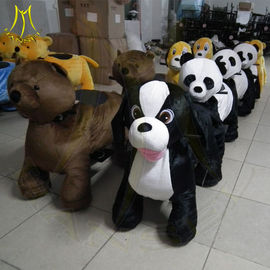 Hansel kids playground equipment helicopter soft animal scooter rides cars coin electric swings stuffed animal scooter supplier
