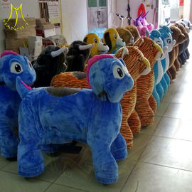 Hansel kids playground equipment helicopter soft animal scooter rides cars coin electric swings stuffed animal scooter supplier
