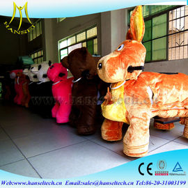 Hansel playground equipment rocking commercial kids rides coin operated dragon ride walking stuffed animal scooter ride supplier