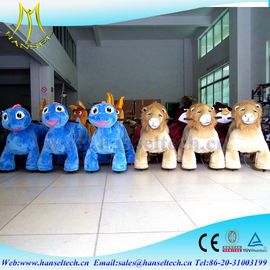 Hansel amusement ride coin operated kiddie rides for sale plush toys stuffed animals on wheels zippy pets supplier