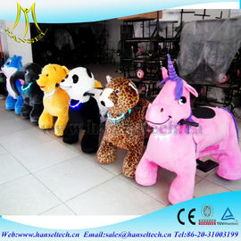 Hansel children indoor amusement park ride on animals in shopping mall motorized plush riding animals children indoor supplier