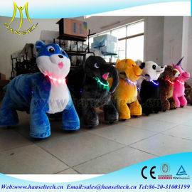 Hansel children indoor amusement park ride on animals in shopping mall motorized plush riding animals children indoor supplier