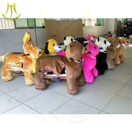 Hansel coin operated kiddie rides for sale plush unicorn electric scooter cow electric motorized scooter with battery supplier