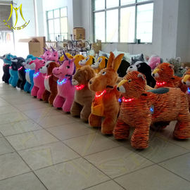 Hansel  unicorn motorized plush animal kiddie ride small train amusment park  ride on toy unicorn supplier