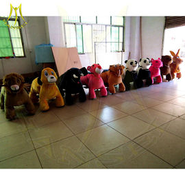 Hansel animal motorized ride large plush ride toy on wheels amusement ride equipment children indoor rides game machines supplier