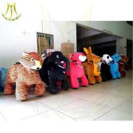 Hansel kids rides amusement machines plush animal electric scooterelectric ride on horse toy rideable animal supplier