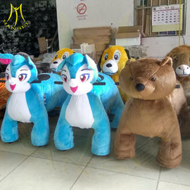 Hansel kiddie rides china theme park equipment for sale plush electrical animal toy car electric walking horse toy supplier