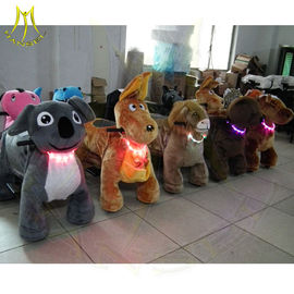 Hansel christmas amusement rides kids animal scooter rides moving animals battery operated plush animals kids playground supplier