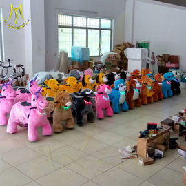 Hansel coin operated horse ride motorized riding toys rohs standard luck cow electric motorized scooter with rich toys supplier