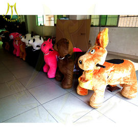 Hansel plush electric horse toy amusement ride manufacturers giant animals kids riding kid animal scooter rider supplier