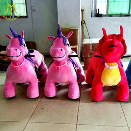 Hansel  kiddie ride time controller kiddy ride for sale coin operated plush toys stuffed animals on wheels kids supplier