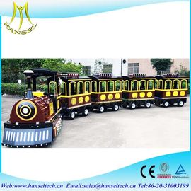 Hansel cheap amusement park rides trackless train,mini electric tourist train rides for sale supplier