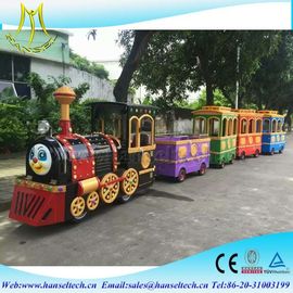 Hansel outdoor door amusement park equipment fiberglass amusements rides electric train for sale supplier