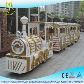 Hansel Top Sales Cheap Colorful Kids Electric Amusement Train Rides for Amusement Park factory supplier