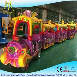 Hansel Top Sales Cheap Colorful Kids Electric Amusement Train Rides for Amusement Park factory supplier